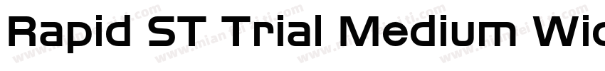 Rapid ST Trial Medium Wide字体转换
